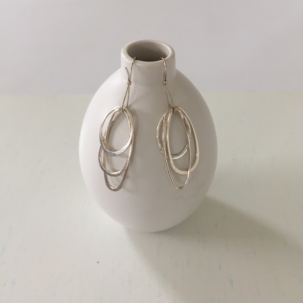 Silver-toned Dangle Earrings